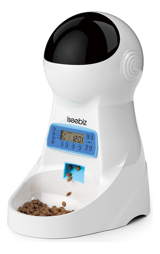 Comedero Automatico Iseebiz Para Gatos 4 Comidas Diarias