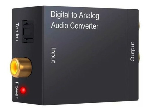 Imagen 2 de 4 de Convertidor De Audio Optico A Rca Analogico Fibra Optica