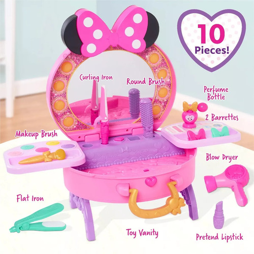 Vanity Tocador Minnie Mouse Luces Sonidos Juguete