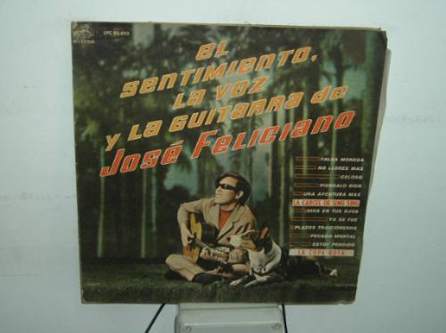 Jose Feliciano Sentimiento Guitarra Y Voz Vinilo Colombiano