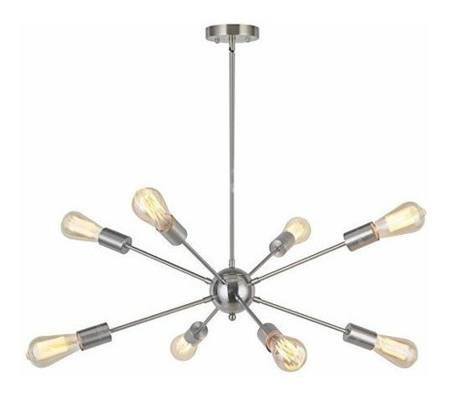 Sputnik Araña Lampara De Techo Con 8 Luces, Diseño Vintag