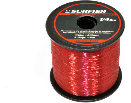 Monofilamento Nylon Surfish Bobina 1/4lbs 0.35mm 1110m 7kg