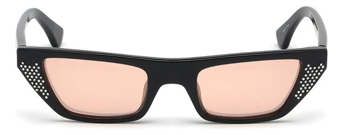 Lentes De Sol Guess Forma Cat Eye Color Negro Unisex Color De La Lente Rosa Diseño Ocean
