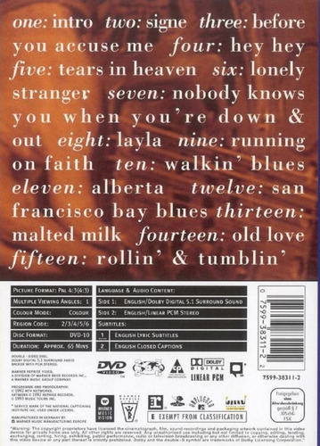 Eric Clapton - Unplugged - Dvd