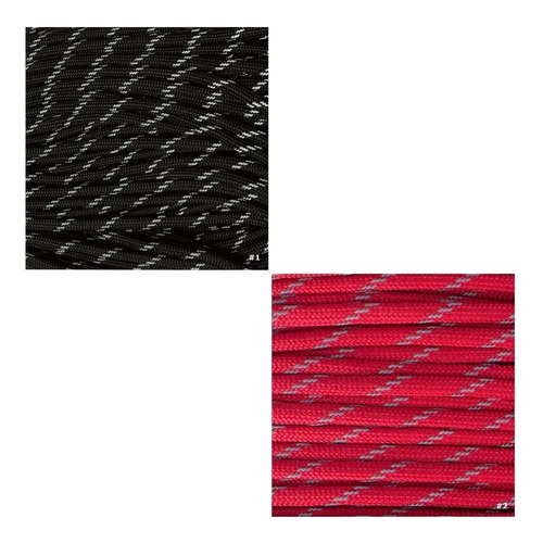 Paracord 30 Metros Cuerda 550 Tipo 3 Reflectivo Made In Usa