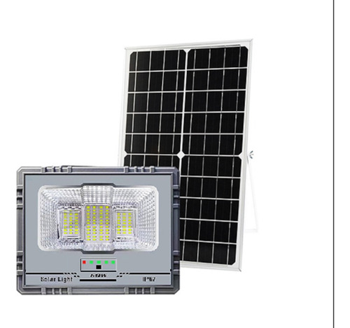 Reflector Led Con Panel Solar 200w Con Control Remoto 
