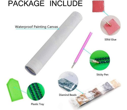 F Kit Completo De Brocas De Bricolaje 5d Para Pintar Con