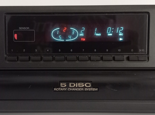 Compactera Technics Sl-pd887 A 220v Funcionando 5 Discos Zwt Negro (Usado)