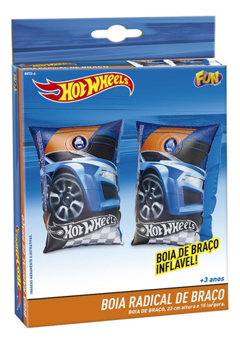 Boia De Braço Inflavel Infantil Hot Wheels Radical Fun 80726