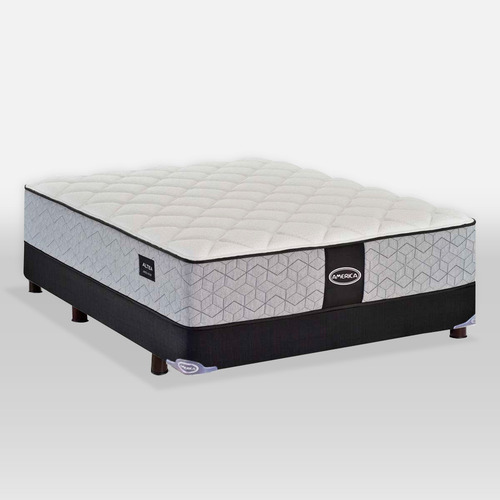 Juego Colchon + Box Altea/st Anford America King Size Color Blanco