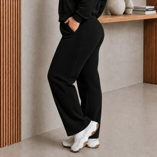 Calça Moletom Feminina Forrada Quentinha Style Box C/ Bolso - R$ 47,99
