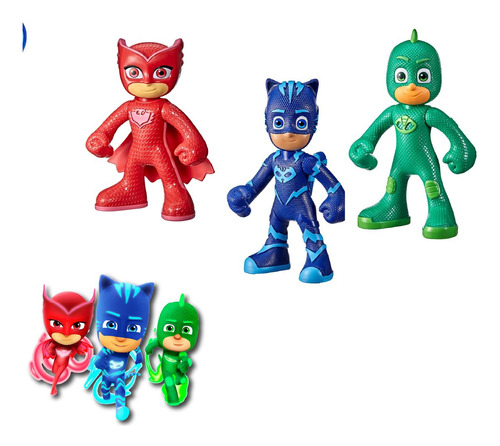 Muñecos Pj Mask Articulados, Coleción Completa 