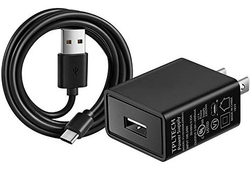 [ul Listed] Cargador Adaptador De Pared 5ft Cable Usb Compat