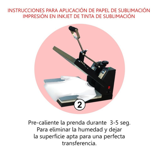Imagen 7 de 9 de Papel De Sublimacion Secado Rapido A-sub A3 100 Hojas Remera