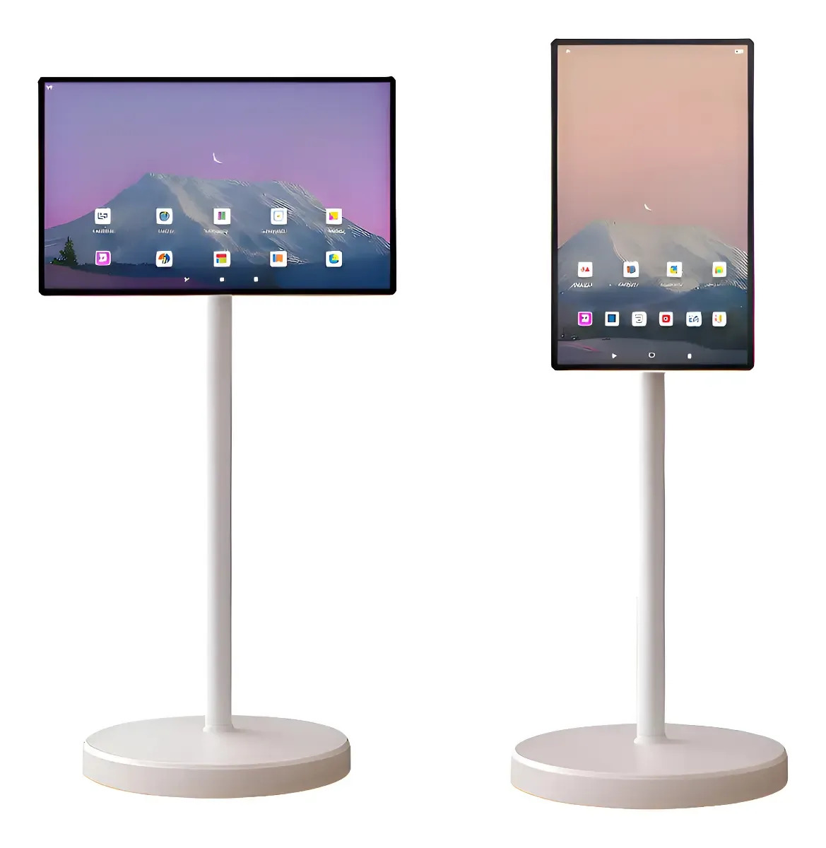 Display Interativo 24 Com Pedestal Android Touch Ips Full Hd Branco