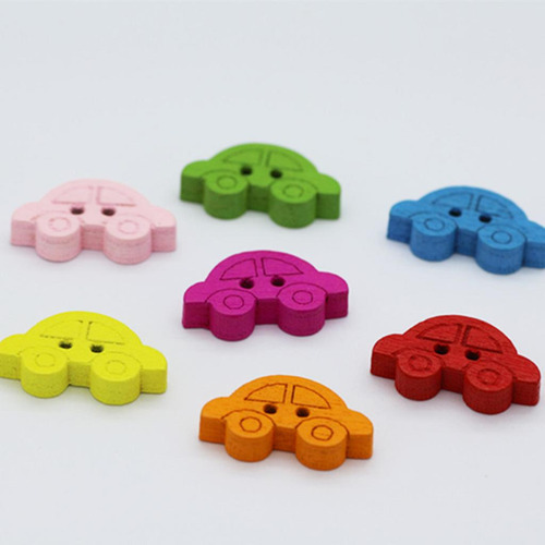 2 Botones De De Del Coche Del Color Mezclado 100pcs 2