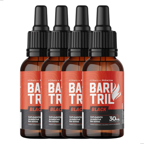 4 Baritril Gotas Black Original Bariblack Queimador Forte Para Que Serve