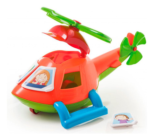 Juguete Educativo Helicoptero Calesita Colorido Y Didactico