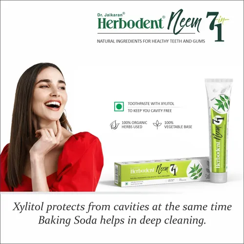 Pasta De Dientes Herbodent Neem 7 En 1, 190 Ml, Paquete De 6