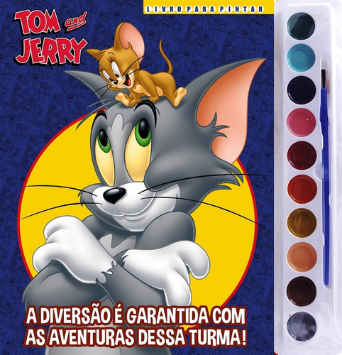 Livro Tom E Jerry - Livro Para Pintar Com Aquarela