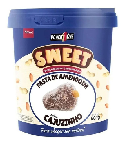 Pasta De Amendoim Sweet Cajuzinho - Power One 500g 