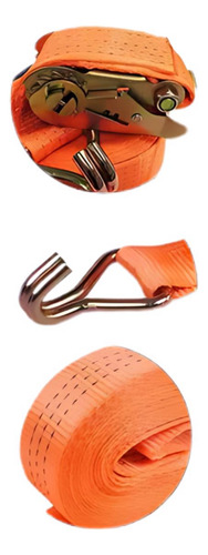 Kit De Amarração Laranja 50mm 3t 9m Gancho J