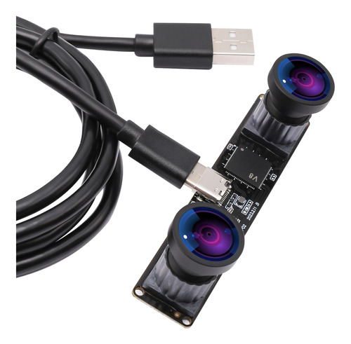 Elp Camara Usb De Doble Lente De 4 Mp Sincronizacion Gran An