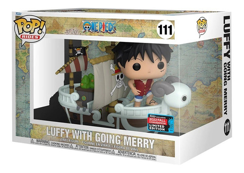 Funko Pop Figura De Accion De One Piece Del Personaje Luffy Con Going Merry Exclusivo Comicon