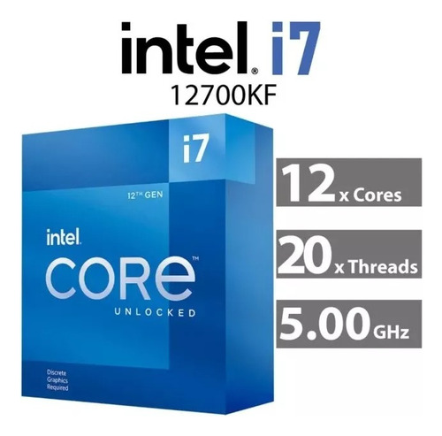 Procesador Intel Core I7 12700kf