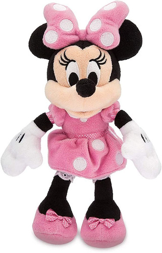 Disney Minnie Mouse  Peluche  - Rosa - Mini Bean Bag - 9 1/