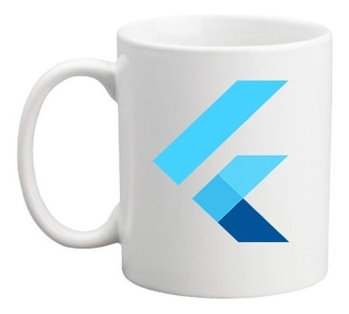 Mug De 11 Onzas Color Blanco Flutter