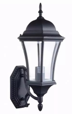 Arandela Externa Lampião Clássica Colonial Vidro Bisotê 48cm