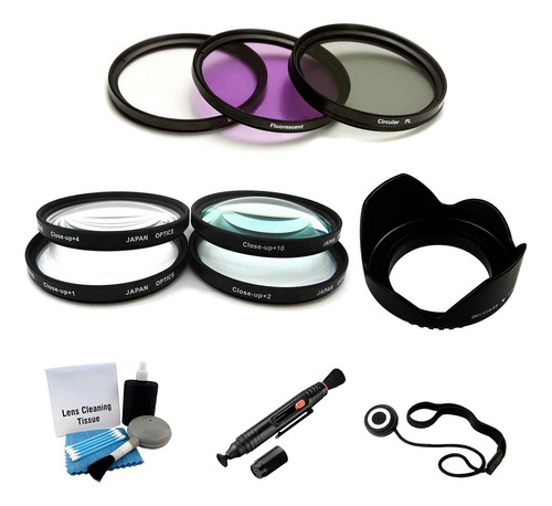 49 Mm Digital Pro Premium Kit Filtro Uv Cpl Fld Close-up Set