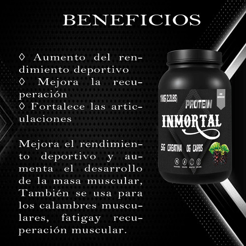 Dúo Peptonas Athena + Creatina Inmortal 90 Cap/1kg 200 Serv. Sin Sabor - Moras