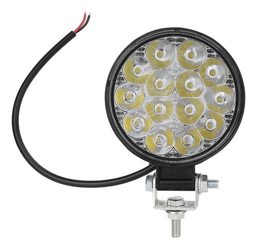 Mini Luz De Trabajo Redonda De 42 W, 14 Led, 6000 K, 2500 Lm