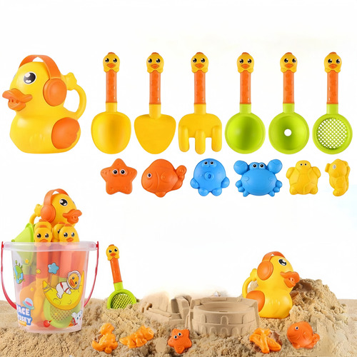 Juego De 14 Juguetes De Playa Little Duck Beach Para Regalos