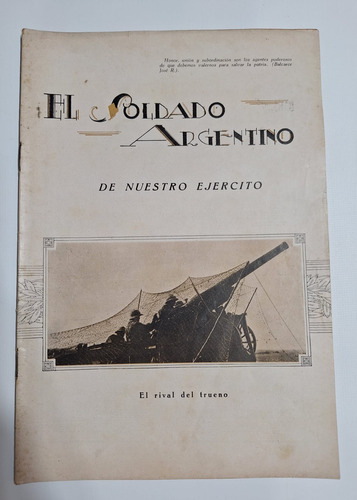 Antigua Revista El Soldado Argentino 1937 N°385 Le395
