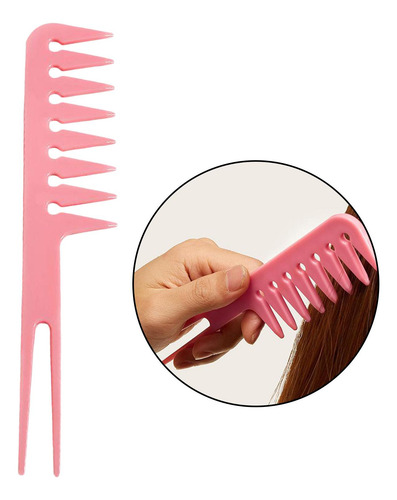 Fantail Compact Styling Pente De Dentes Largos Pente De