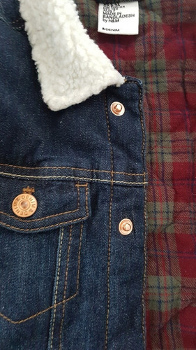 Campera Jean Abrigada H&m Nene Talle 5