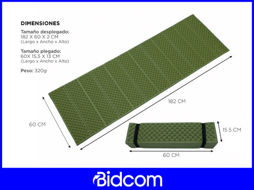 Aislante Mat Yoga Aire Libre Campamento Plegable Trekking