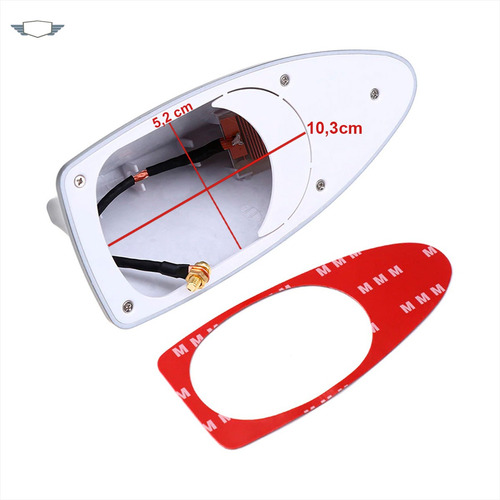 Antena Shark Tubarão Vw Gol G2 G3 G4 G5 G6 G7 G8 G9 fox up