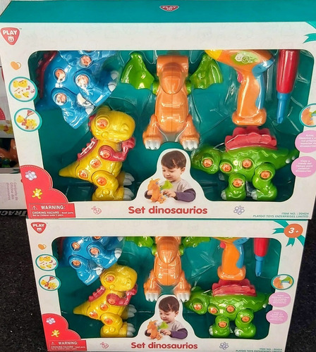 Set De Figuras De Dinosaurios Desarmables Para Niños Playgo