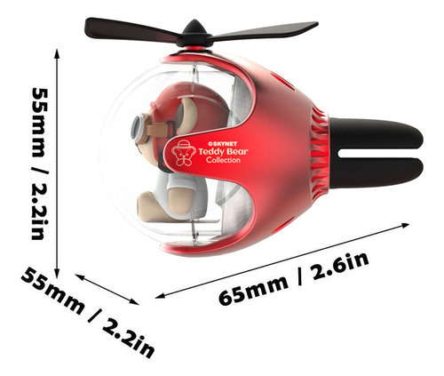 Difusor Olor For Car Teddy Bear Helicopter Pilot