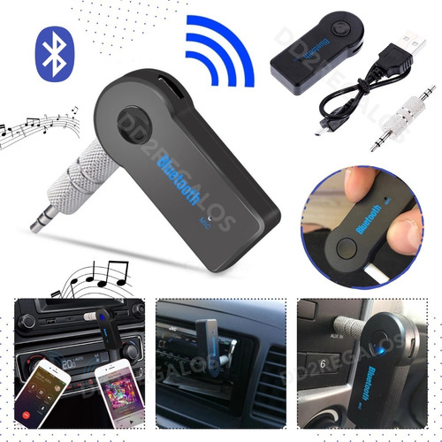 Receptor Bluetooth Usb Auto Micrófono Manos Libres Estéreo