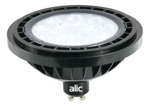 Ar 111 Led Alic Negra 13w Luz Fría / Luz Cálida