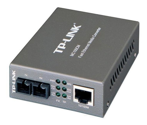 Media Converter Tp Link Mc100cm Multimedia 10/100 Fibra +2km