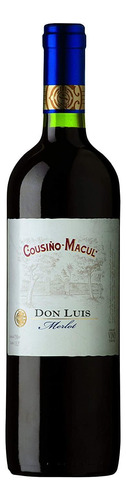 Vino Tinto Cousiño Macul Merlot 750 Ml