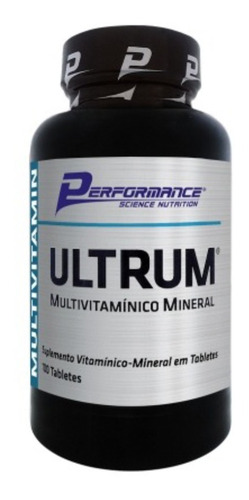 Ultrum Multivitamínico Mineral - 100 Tabletes - Performance Sabor Sem Sabor