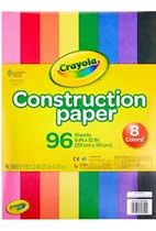 Comprar Papel De Construcción  8 Colores Clásicos (96 Hojas) Crayola