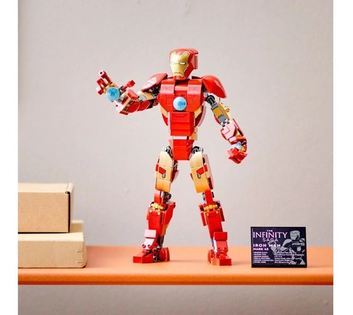 Imagem 7 de 9 de Homem De Ferro De Lego E Articulado 381 Peças - 76206